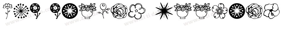 MTF Flower Doodles字体转换